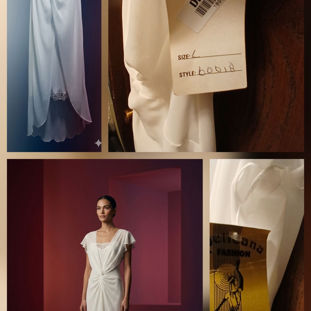 Elegant White Twist-Front Dress